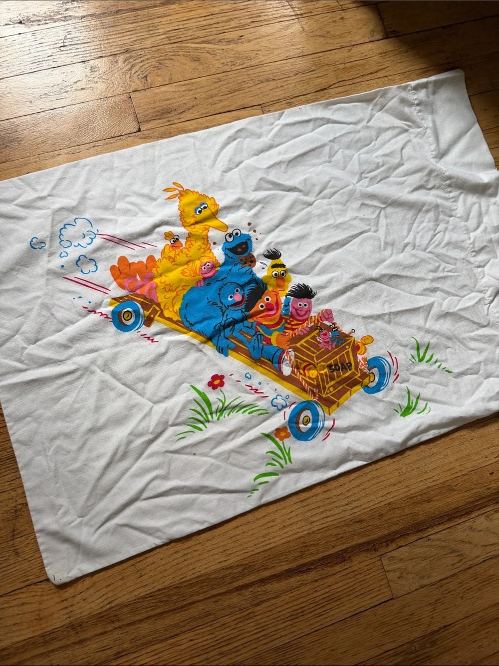 Vintage Sesame Street Character Pillowcase